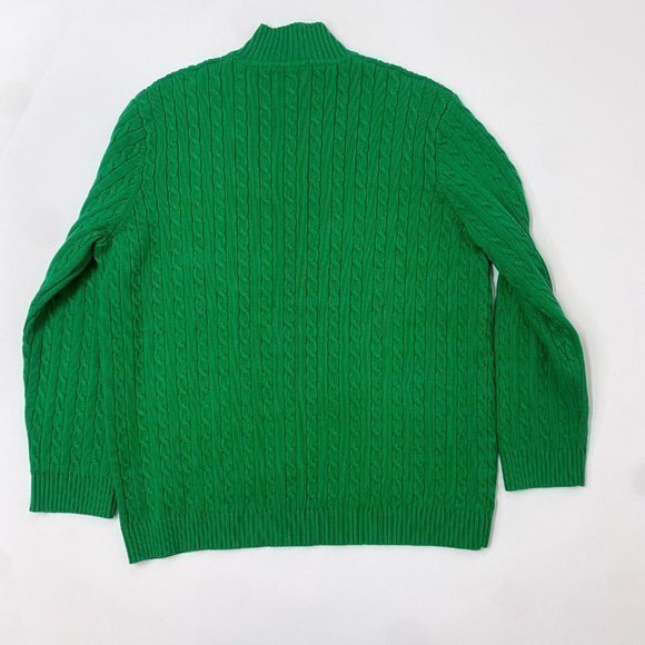 Lauren Ralph‎ Lauren Green Half Zip Size XL - Picture 2 of 6